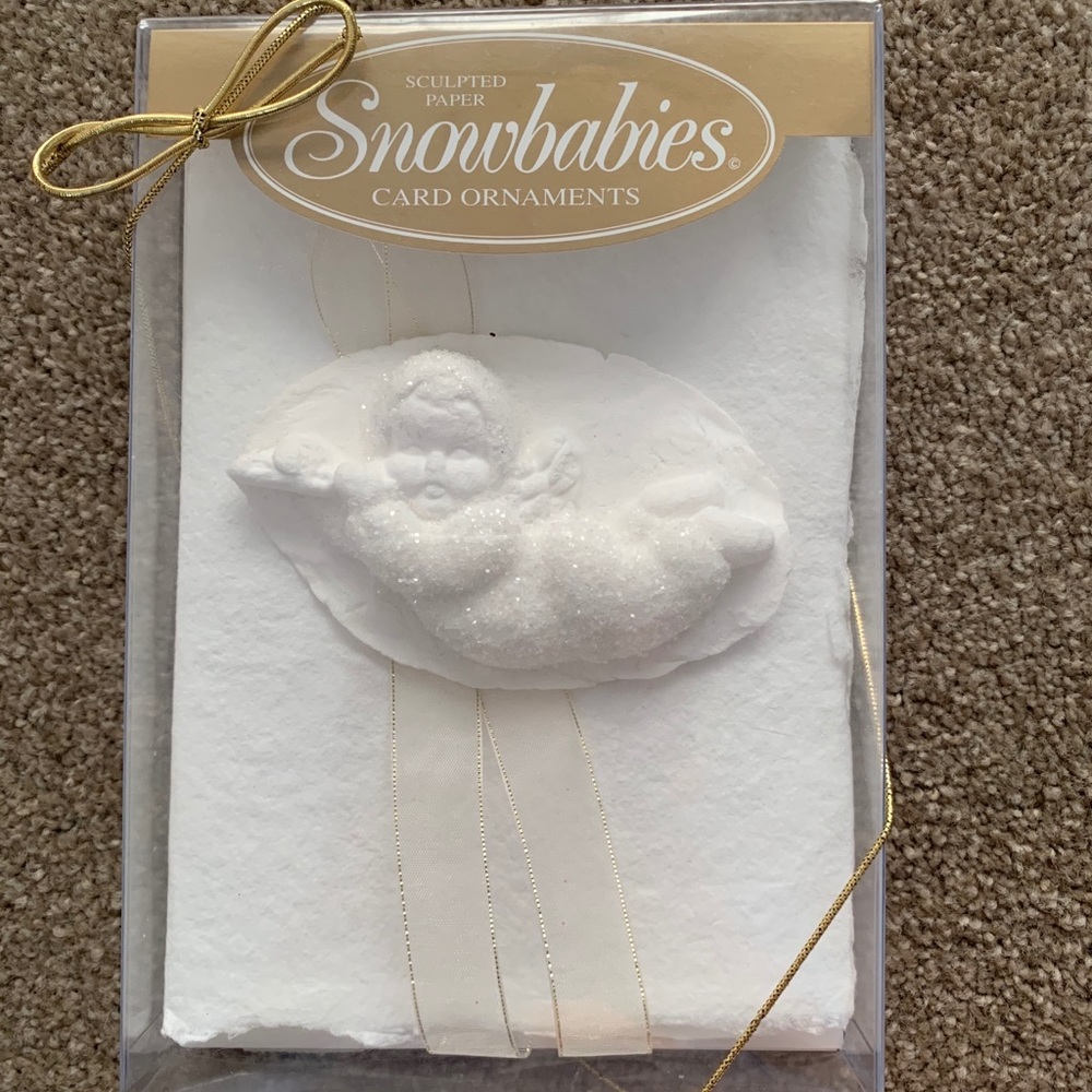 NWT Snowbabies Card Ornament!